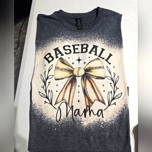New Custom Made Baseball Mama T-shirt, Large